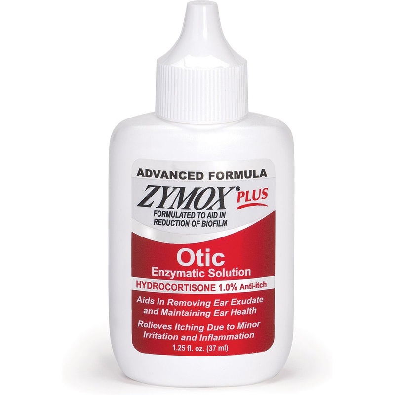 Zymox Plus Advanced Otic Enzymatic Solution with 1% Hydrocortisone 1.25 oz