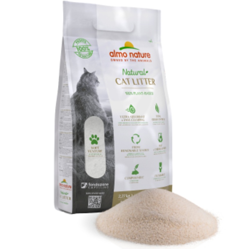 Almo Nature Natural Cat Litter Soft Grain 5 Lb