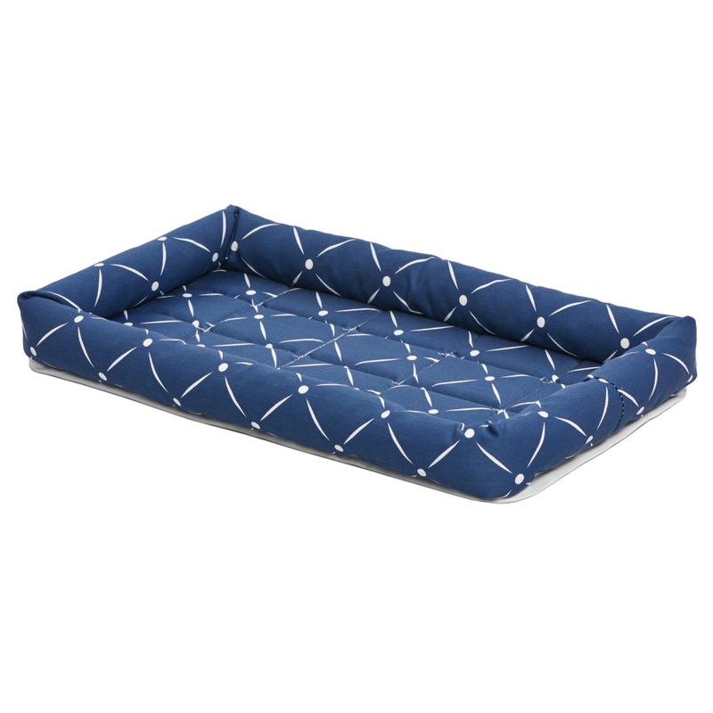Midwest Quiet Time Couture Blue Ashton Bolster Bed 30″