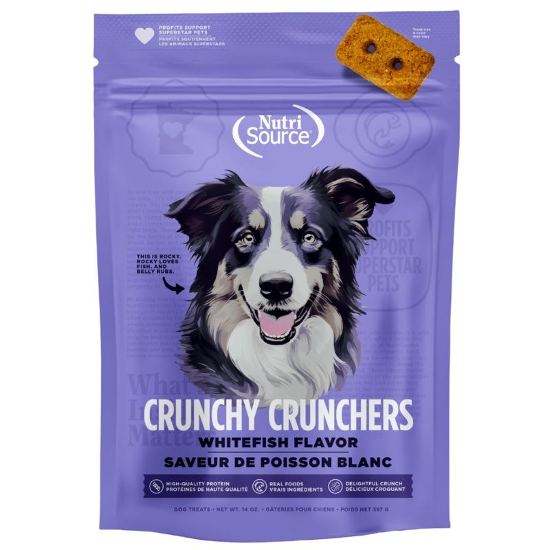 Nutrisource Whitefish Crunchy Crunchers 14oz
