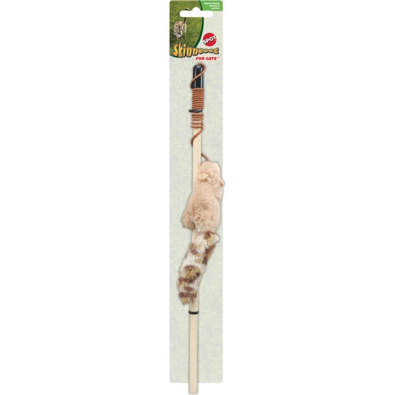 SPOT SKINNEEEZ TEASER WANDS W/CATNIP 12 IN ASSORTED