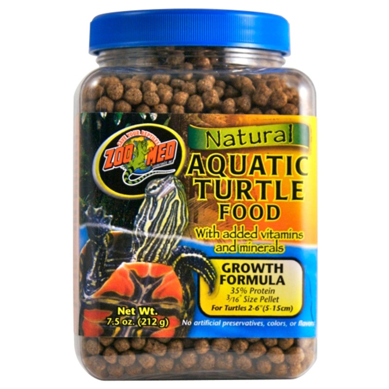 Zoo Med Natural Aquatic Turtle Food Growth Formula Dry Food 1.85 oz