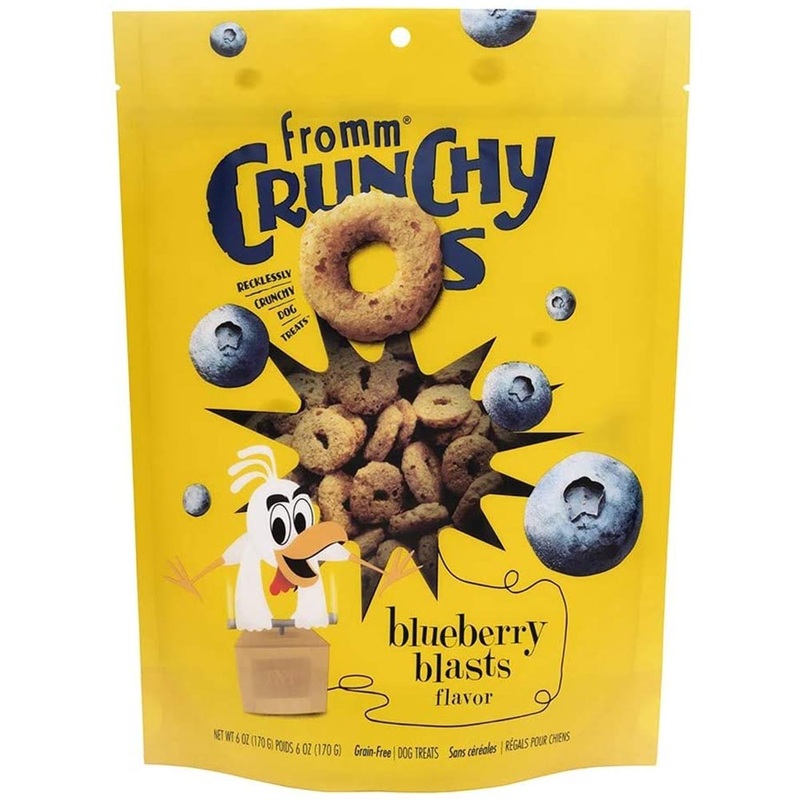 Fromm Crunchy O’s Blueberry Blasts Dog Treats – Blueberry & Chicken – 6oz Bag