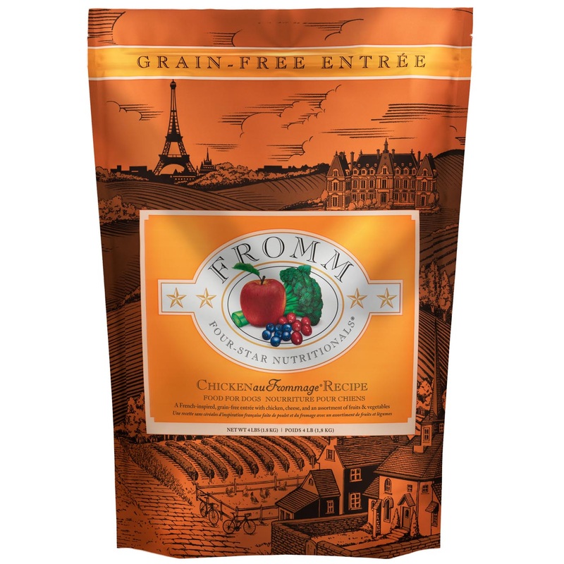 Fromm Four-Star Chicken Au Frommage Recipe Dog Food 4 Lbs