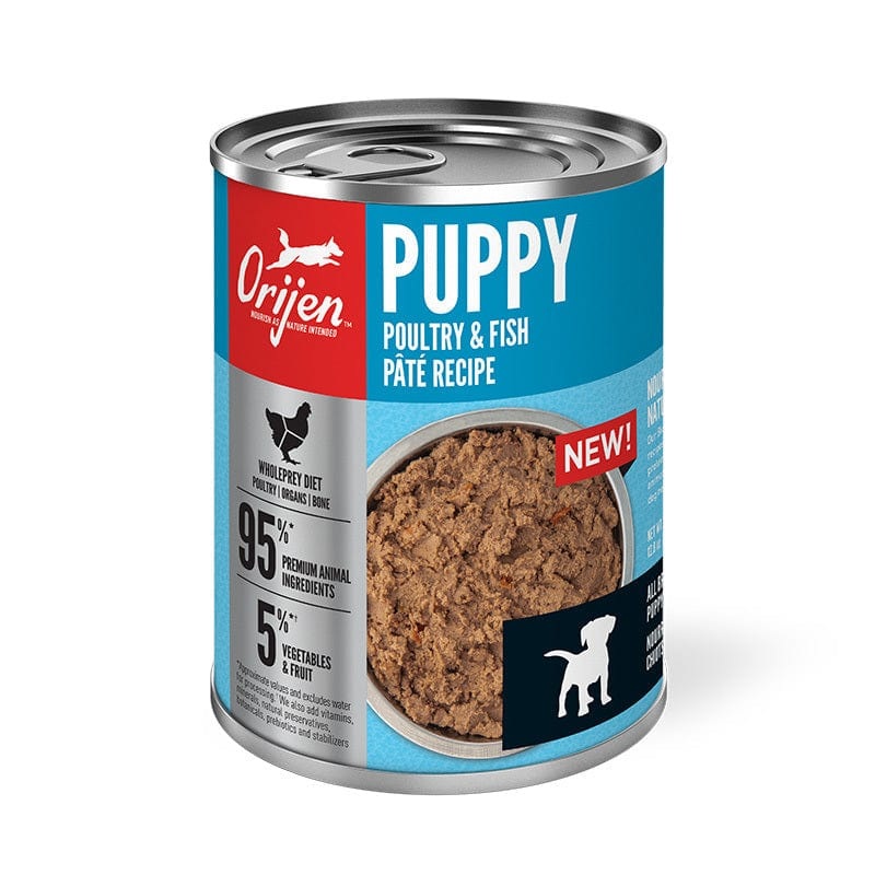 Orijen Puppy Poultry & Fish Pate Recipe Canned Dog Food 12.8 oz