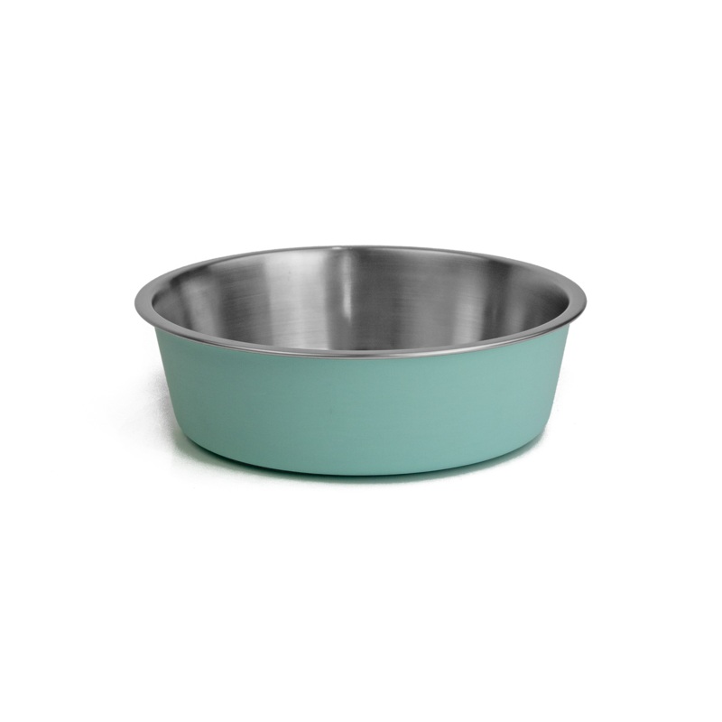 WagTime – Pastel Blue Stainless Steel Dog Bowl (Small) Small Pastel Blue