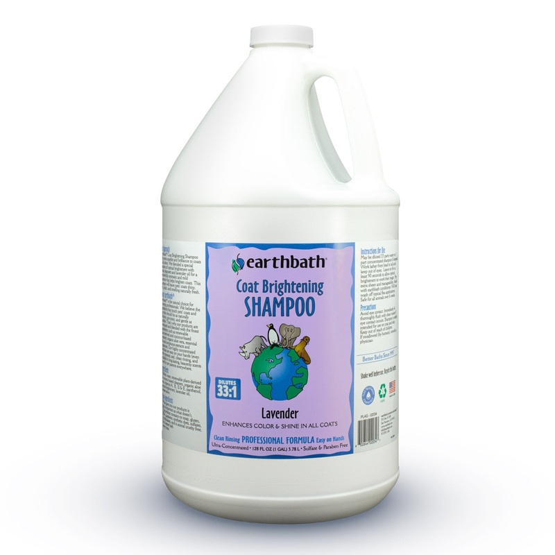earthbath Coat Brightening Shampoo  Lavender, Made in USA, 128 oz (1 Gallon )