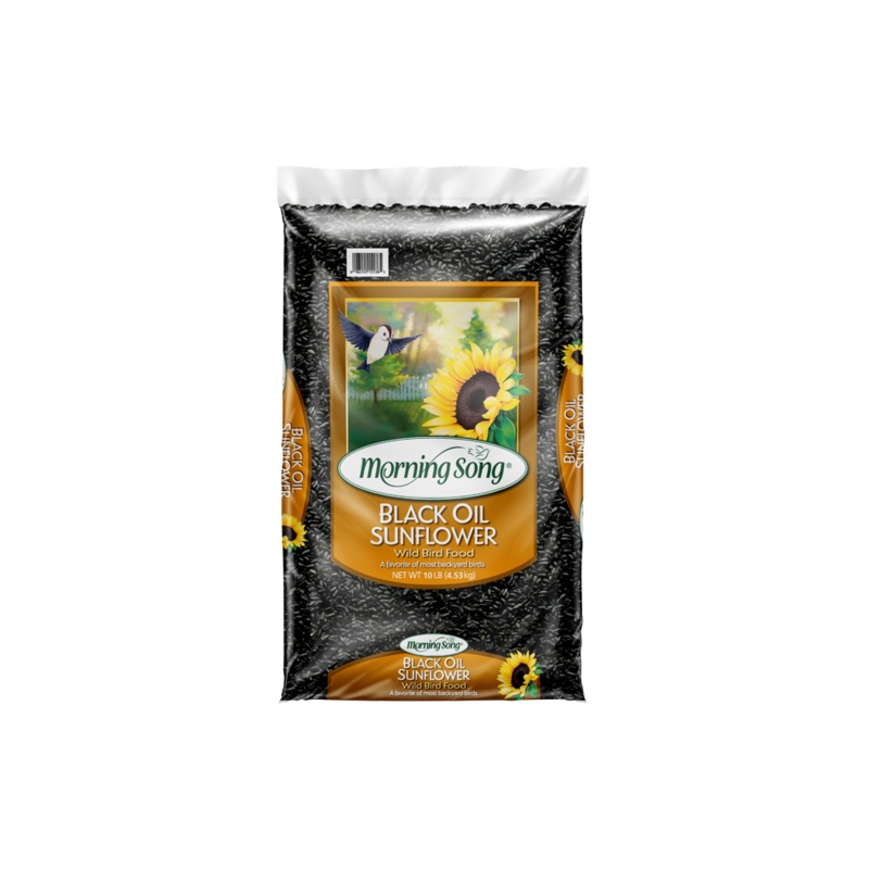Morning Song Black Oil Sunflower Bird Food 10 LB
