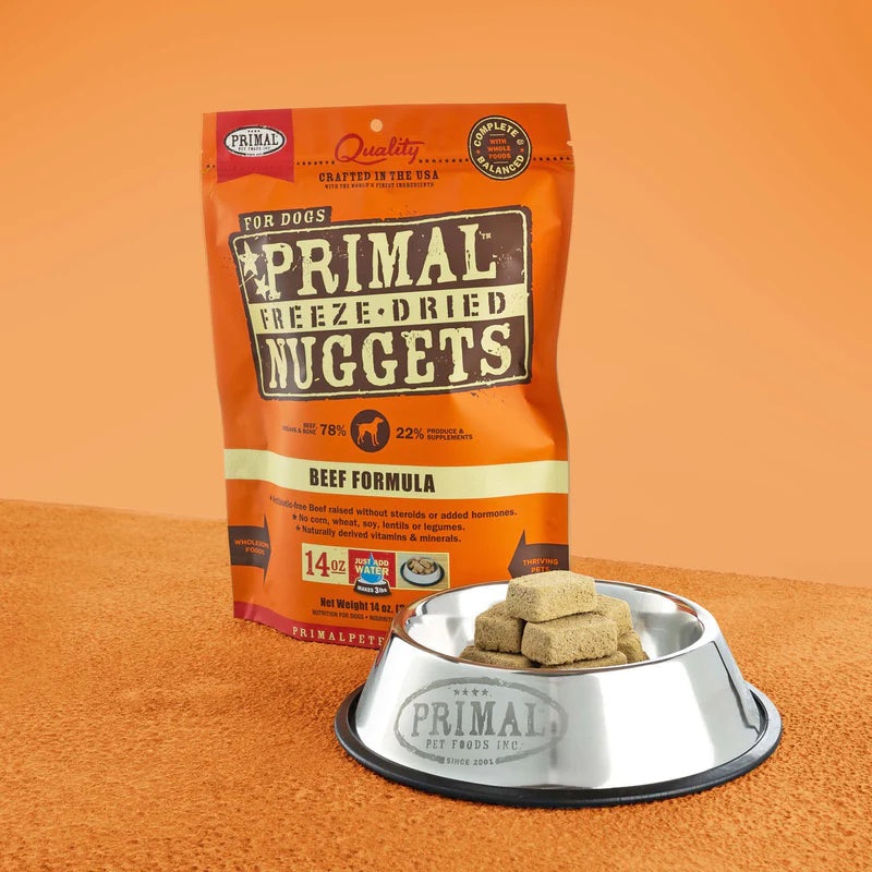 Primal Pet Foods Canine Freeze-Dried Nuggets Turkey & Sardine 14 Oz