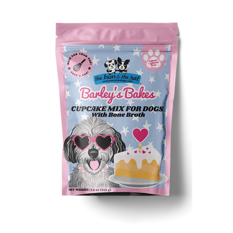The Bear & The Rat Barley’s Bakes Cupcake Mix Bone Broth Flavor for Dogs
