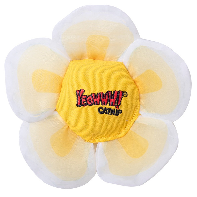 Yeoww! Catnip White Daisy’s Flower Top