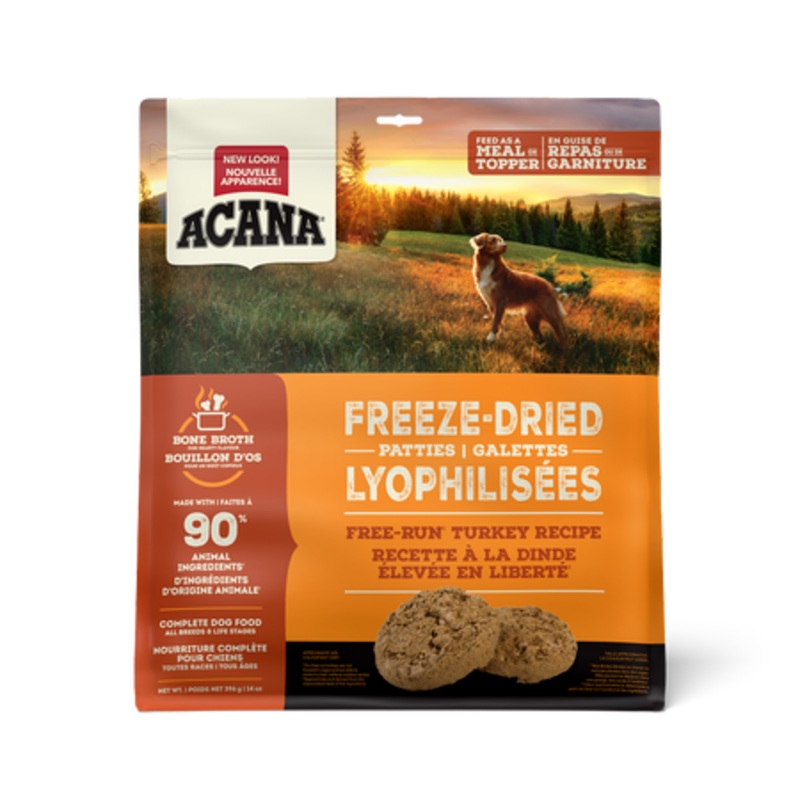 Acana Free-Run Turkey Patties 397g Freeze Dried Dog Food