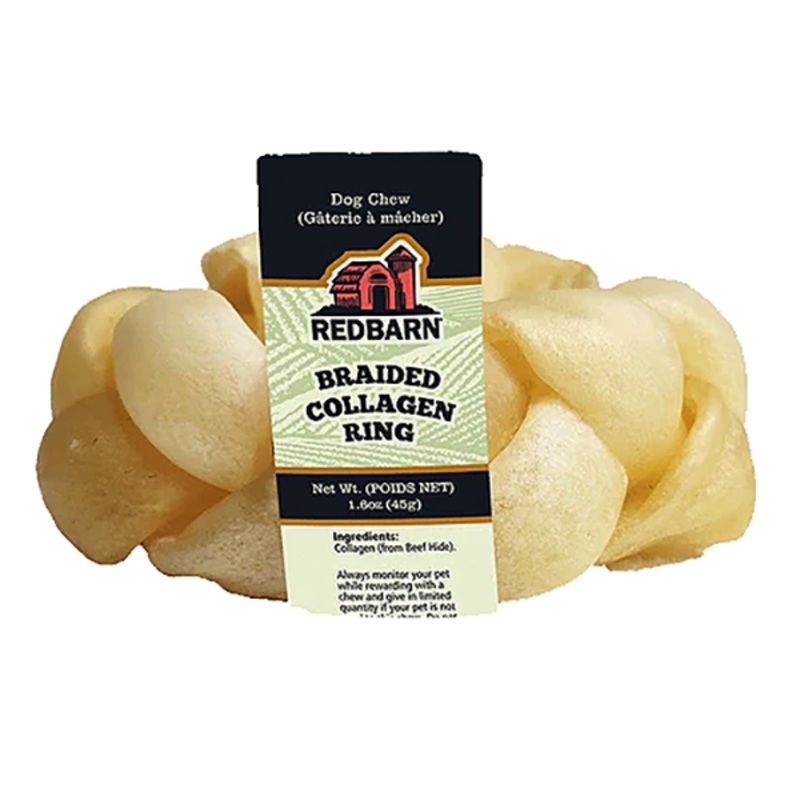 Collagen Braided Ring Dog Chew Single