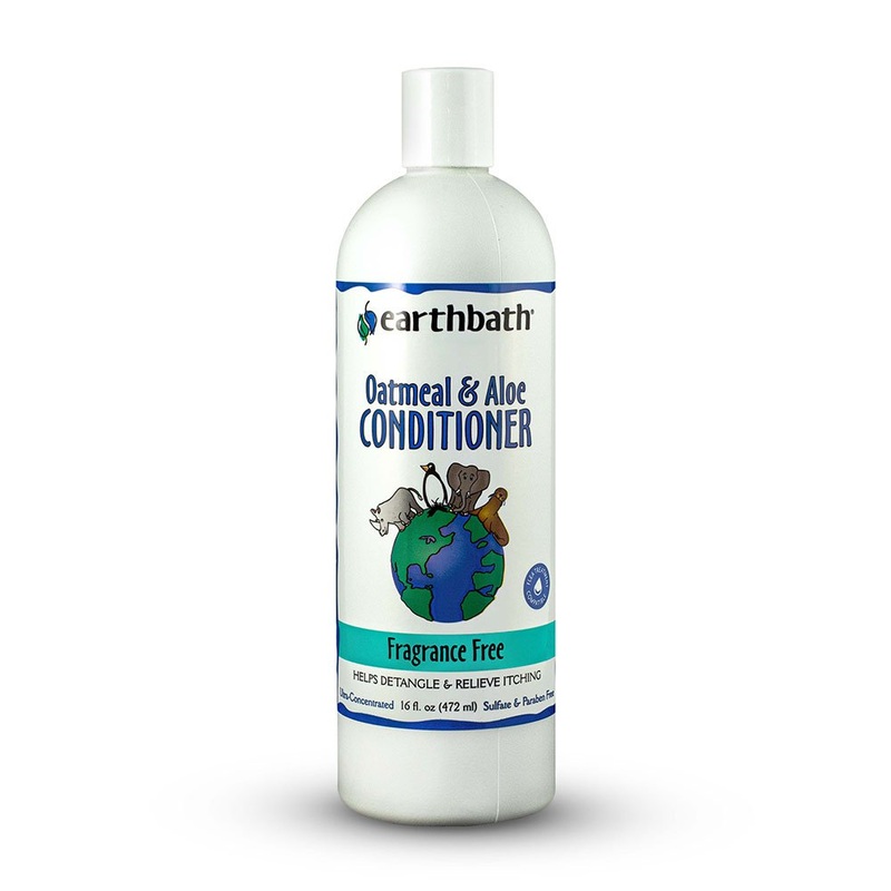 Earthbath Aloe & Oatmeal Conditioner for Cat & Dog Frangrance-Free 16 oz