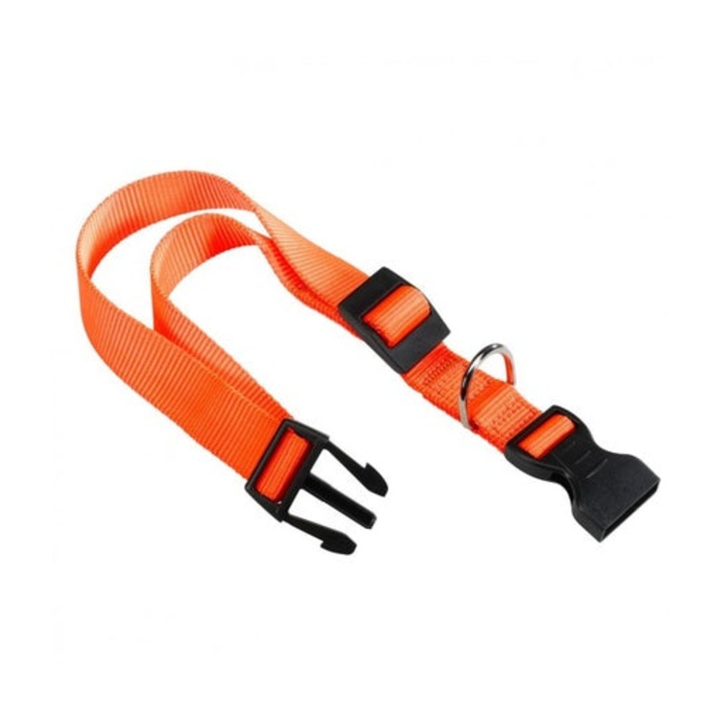 Ferplast Club C Nylon Collar For Dogs[Color – Orange, Dimension – 30-44cm x 15mm]