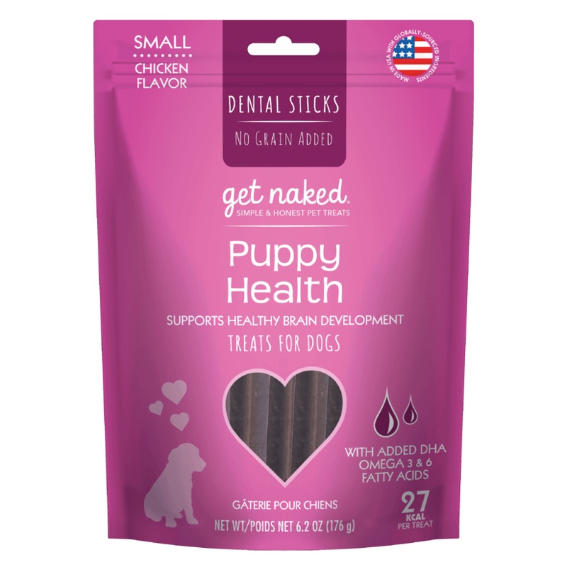 Get Naked Puppy Health Dental Chew Sticks 6.2 Oz.