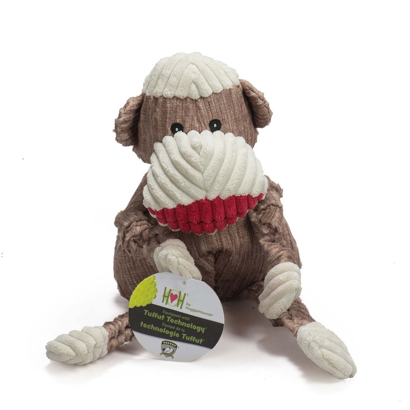 HuggleHounds The Original Sock Monkey Knottie Dog Toy