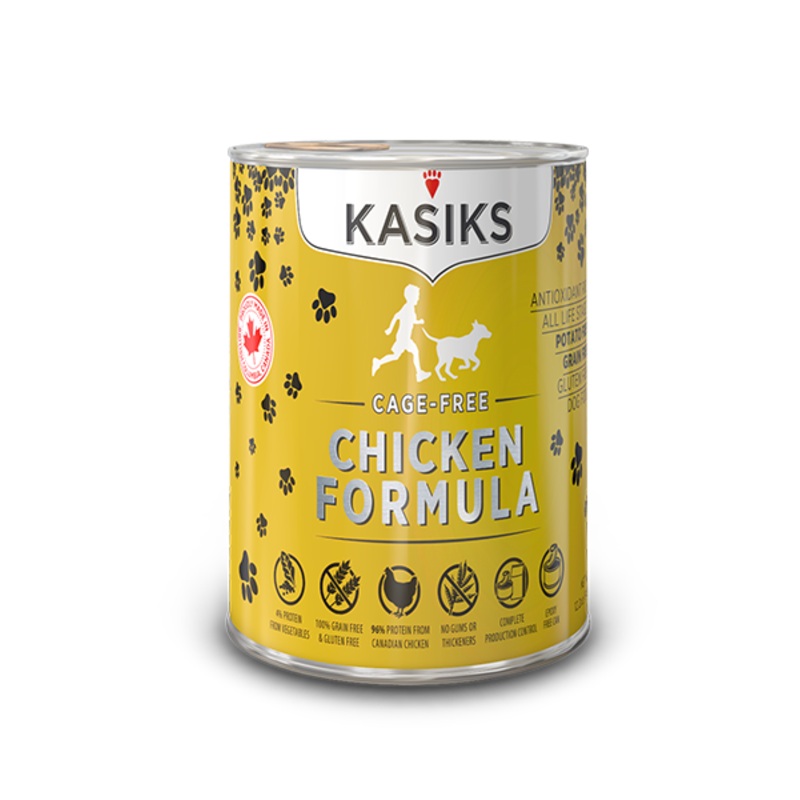 Kasiks Cage-Free Chicken Wet Dog Food 12.2 oz