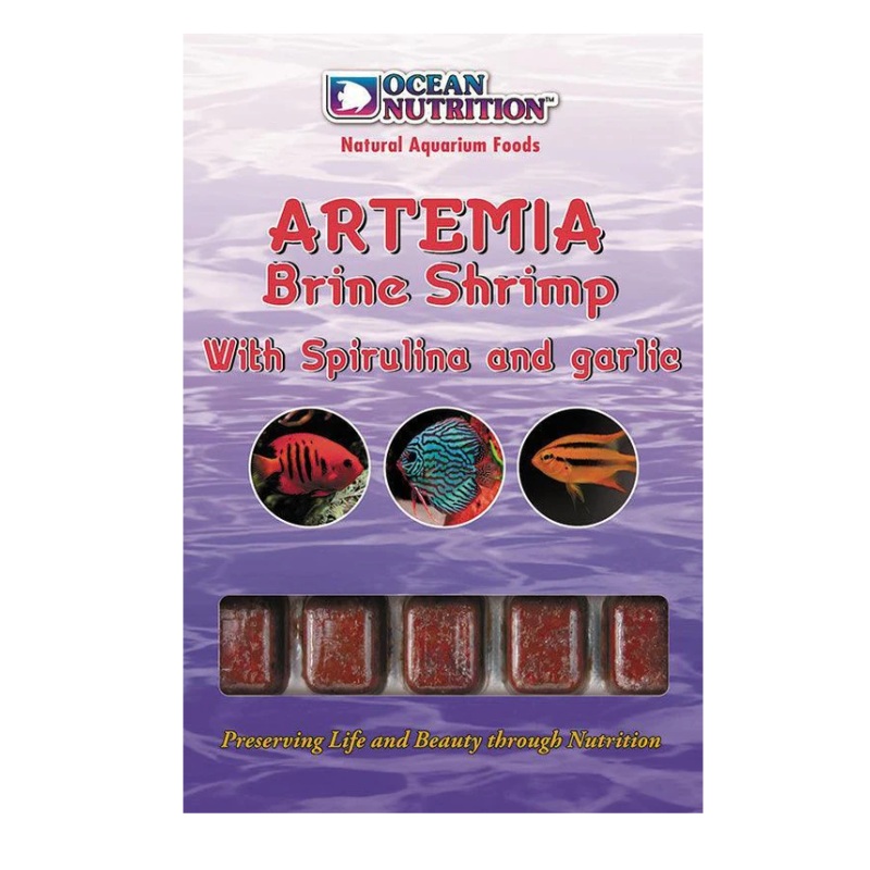 Ocean Nutrition Frozen Artemia Brine Shrimp with Spirulina & Garlic 100g