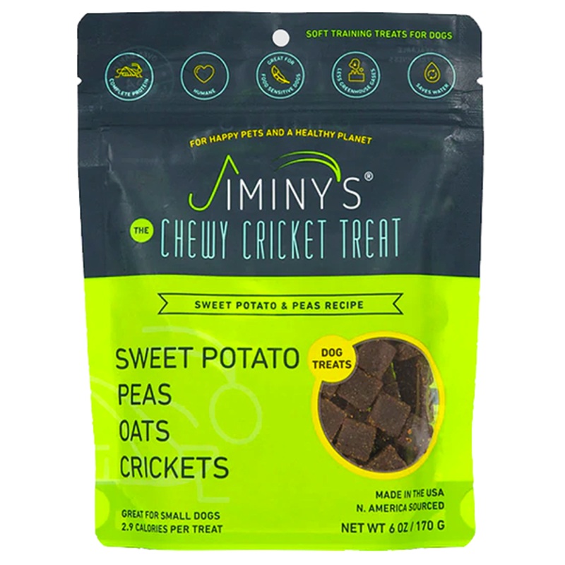 Sweet Potato & Peas Recipe Cricket Cookie Grain-Free Dog Treats 5oz