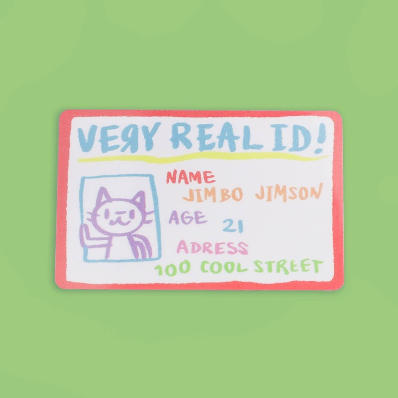 Very Real ID Fake Driver’s License Novelty ID Card