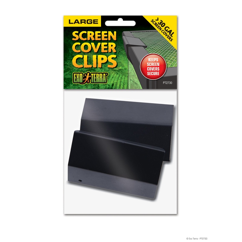 Exo Terra Screen Cover Clips – Large 2/pk