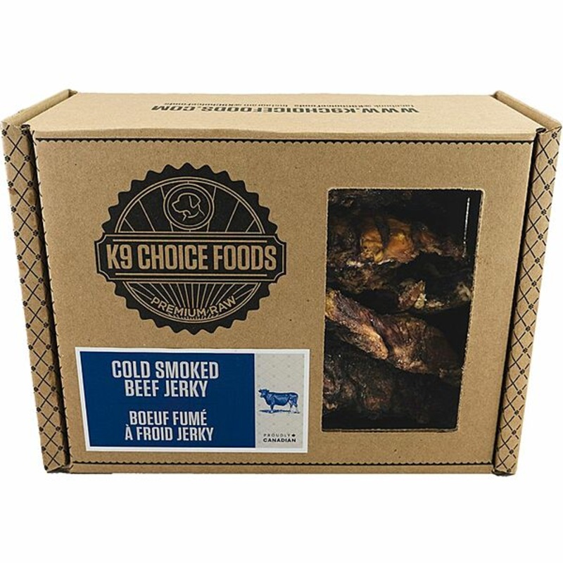 *In Store Only* K9 Choice Frozen –  Cold Smoked Beef Jerky 907GM 907g