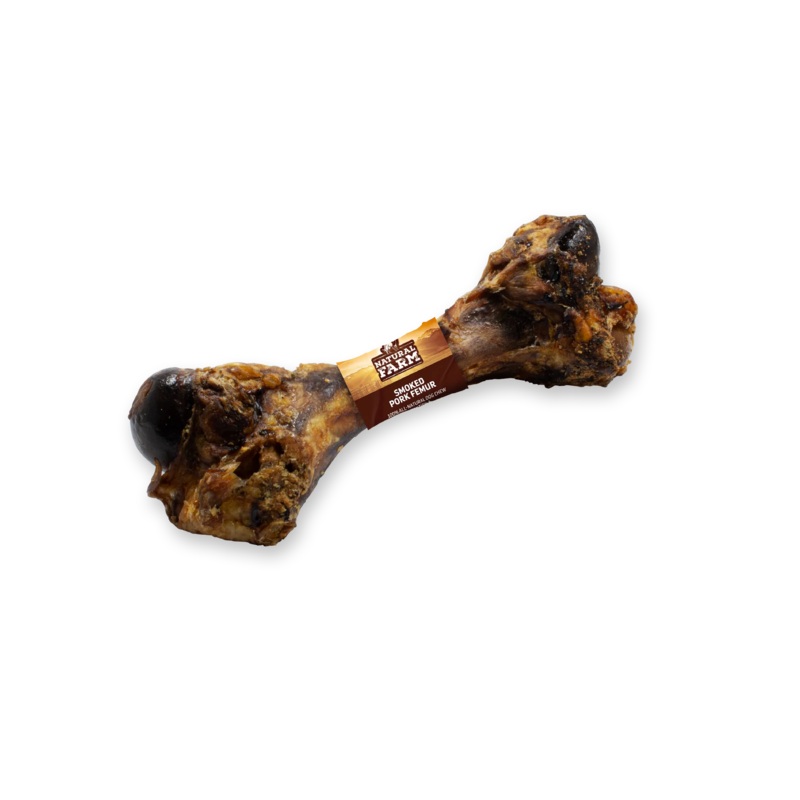 Natural Farm Smoked Pork Femur (Bulk) Dog Treats 6 Count