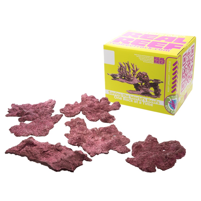 Real Reef Shelf Rock – Boxed Rock Mixed Size “10 Pounder” (4-6pcs)