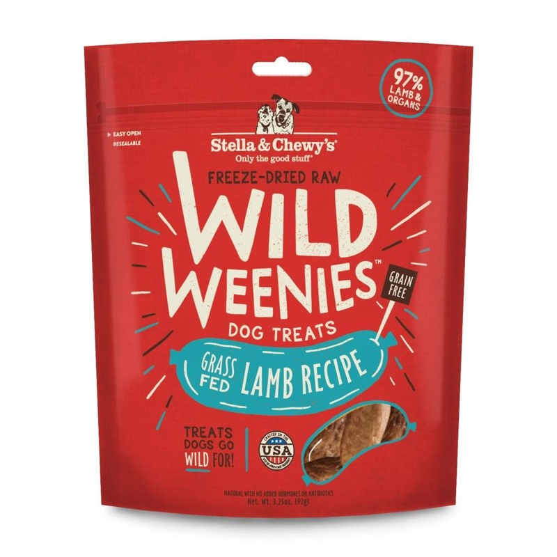 Stella & Chewy’s Wild Weenies Grain Free Lamb Recipe Freeze Dried Raw Dog Treats 3.25 oz
