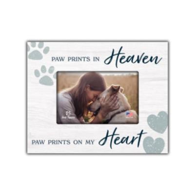 DS Frame Paw Prints On My Heart 7×9