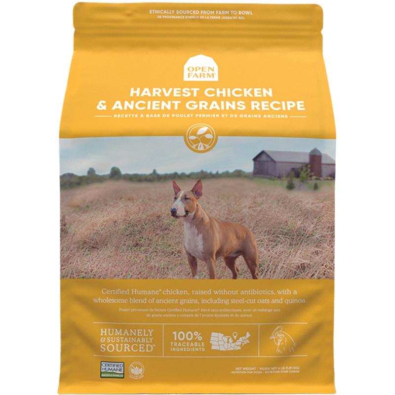 Open Farm Harvest Chicken & Ancient Grains Dry Dog Food 22-lbs