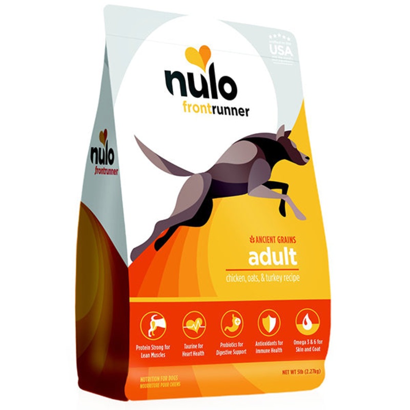 Frontrunner High Meat Kibble Chicken, Oats & Turkey Recipe Adult Dry Dog Food 24 Pounds