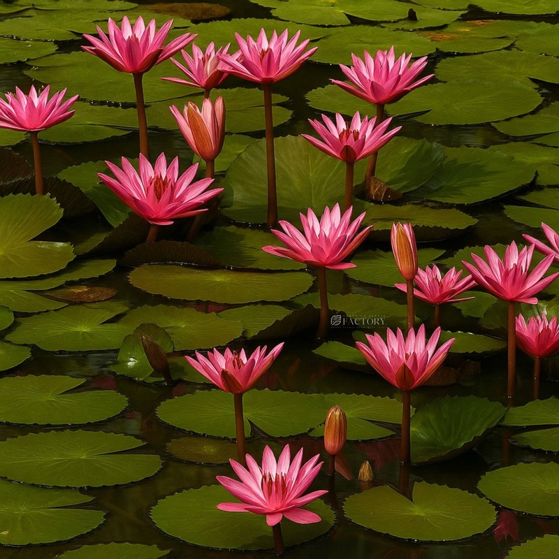 Nymphaea Maroon Pink | Hardy Water Lily Young Sprouted Tuber