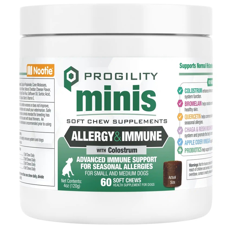 Progility Mini Allergy Relief for Small & Medium Dogs (60ct)