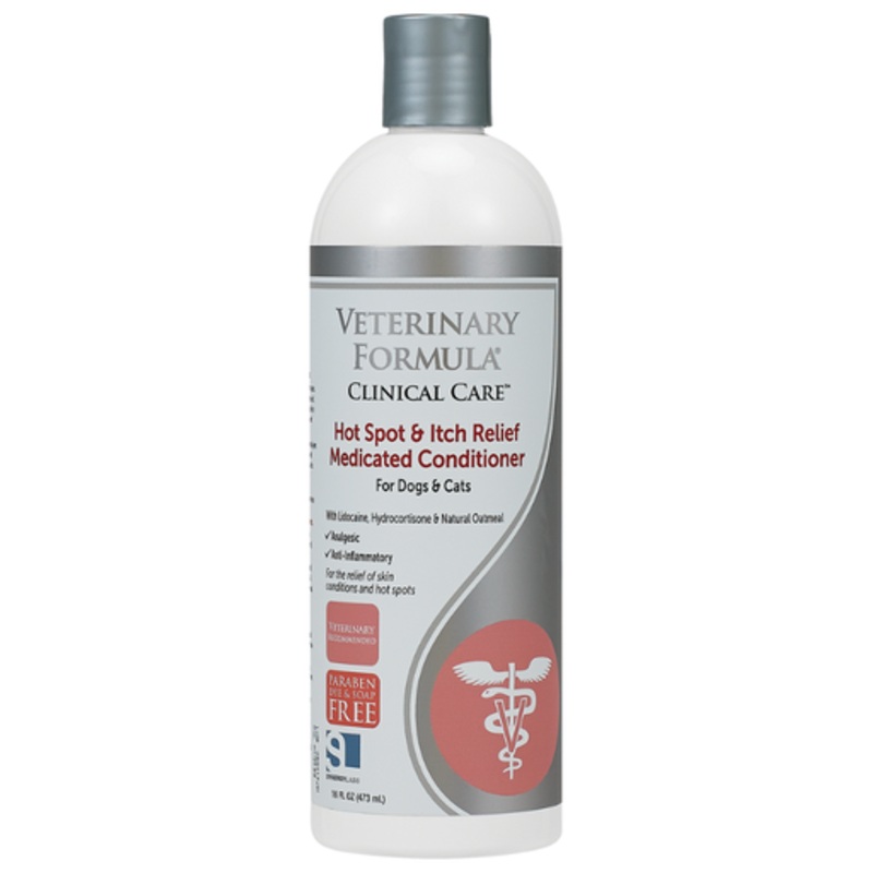 Synergy Labs VFCC Hot Spot & Itch Relief Medicated Conditioner 473ml (16oz) [Volume – 473ml]