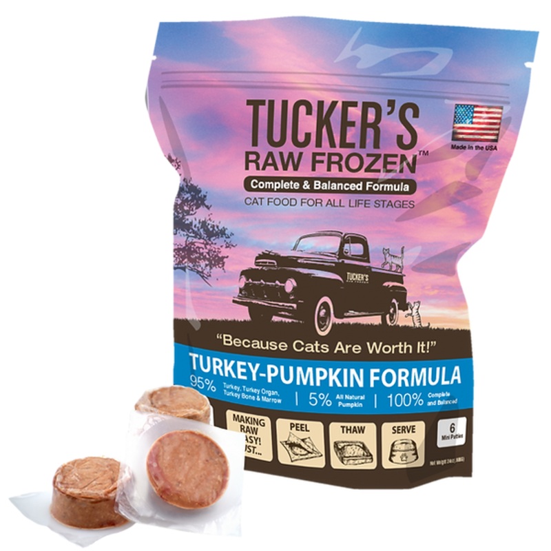 Turkey-Pumpkin for Cats 24 oz. (4 oz. patties)