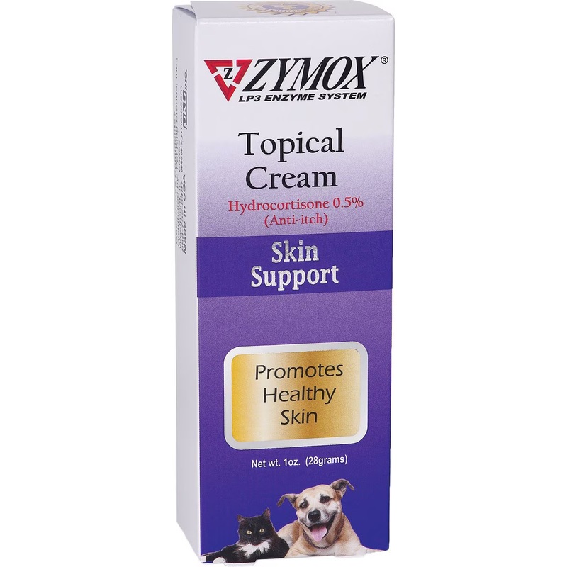 Zymox Enzymatic Topical Cream with 0.5% Hydrocortisone 1oz tube