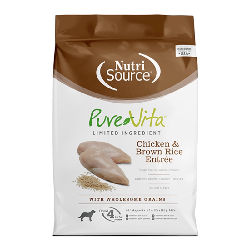 Chicken & Brown Rice Entre Limited Ingredient Dry Dog Food 25 Pounds