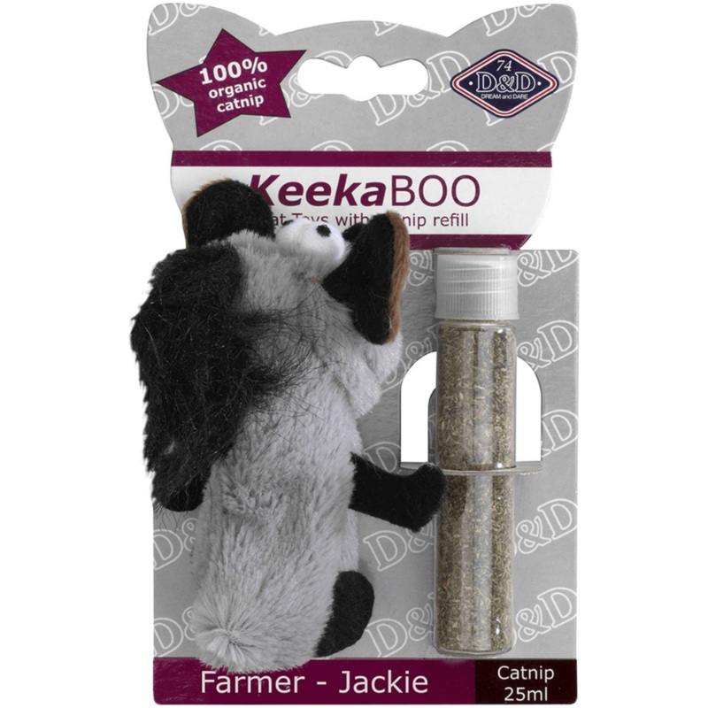 Duvo – Keekaboo Farmer Jackie Cat Toy With Catnip – 10CM, 25ML