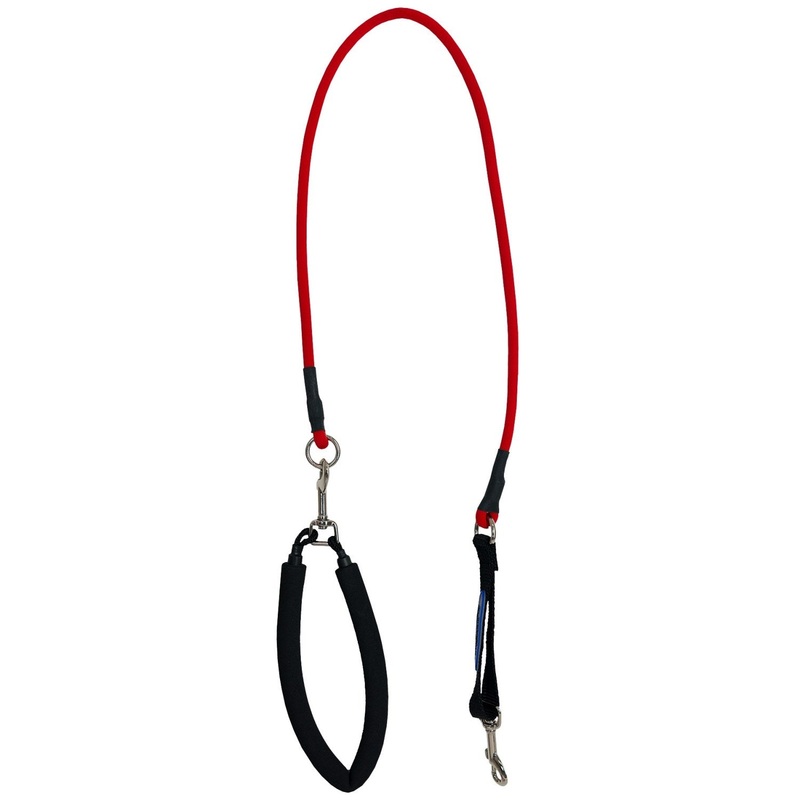 Ez Step Stretch Leash Small – red