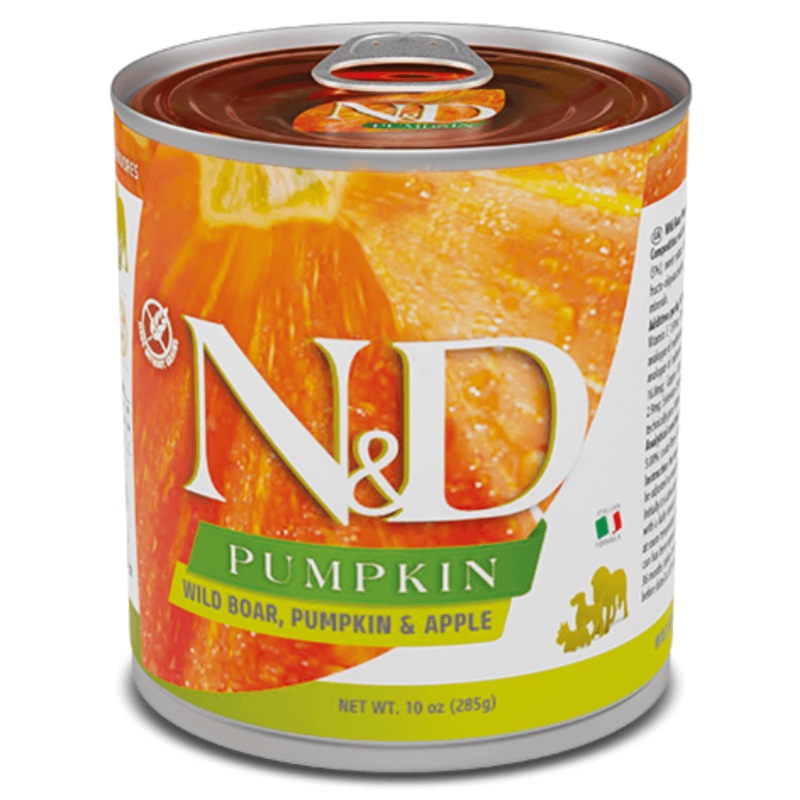 Farmina – N&D Pumpkin, Wild Boar, and Apple Adult Wet Dog Food In Gravy 285g – For a Healthy Digestion
