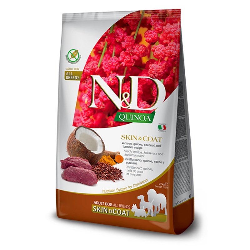 Farmina N&D Quinoa Skin & Coat Venison 5.5lb