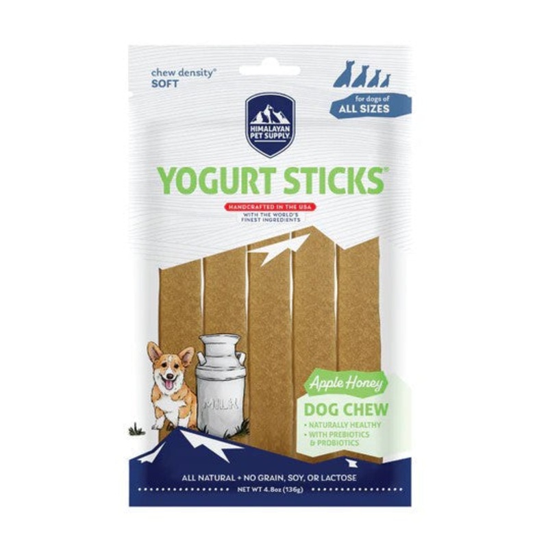 Himalayan Dog Chew Yogurt Sticks Apple Honey 4.8 oz – 5 ct