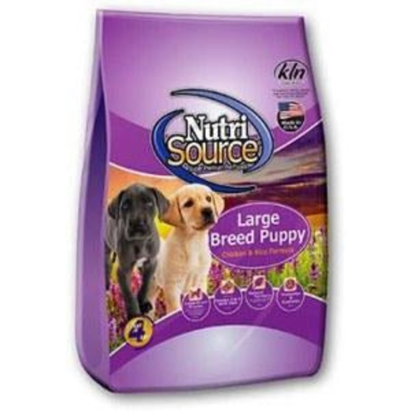 Nutrisource – Large Breed Puppy Chicken & Rice – Dry Dog Food – 30 lb