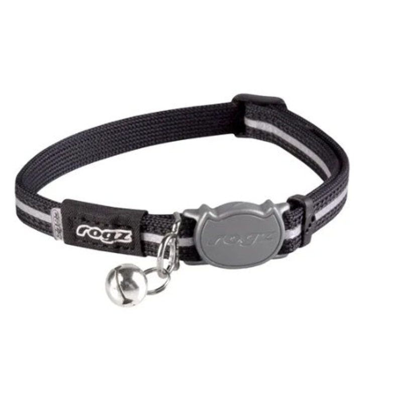 ROGZ CAT COLLAR ALLEYCAT XSMALL BLACK