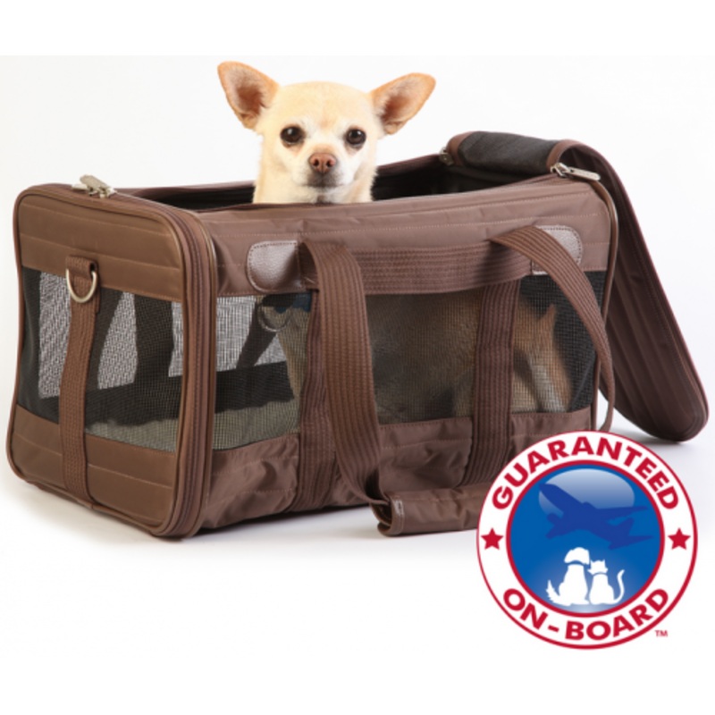 Sherpa Original Deluxe Brown Pet Carrier