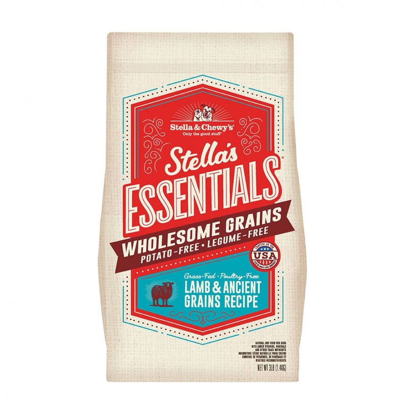 Stella & Chewy’s Stella’s Essentials Kibble Grass Fed Lamb with Wholesome Grains Recipe Dry Dog Food 3 lb