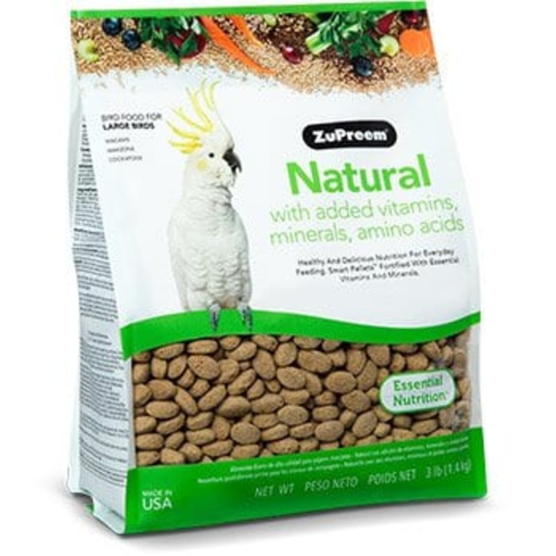 ZuPreem Natural Diet Large Bird Food 3 lb.