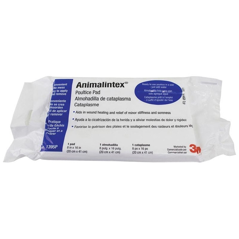 3M ANIMALINTEX POULTICE PAD 8X16 IN-1 PK